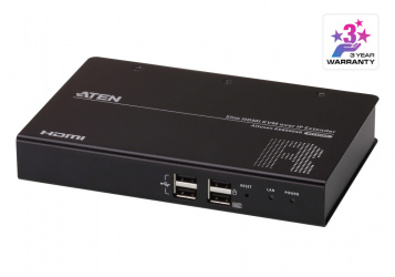 Aten Receptor de Video KVM Alámbrico, 1x HDMI, 2x USB-A, 1x RJ-45 
