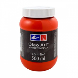 ATL Pintura Óleo para Arte, 500ml, Bermellon No. 206 