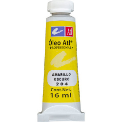 ATL Pintura Óleo para Arte, 16ml, Amarillo Oscuro No. 204 