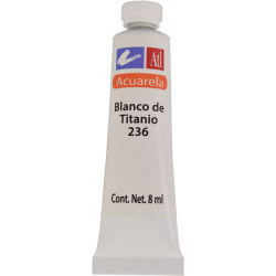 ATL Pintura Acuarela para Arte, 8ml, Blanco, No. 236 
