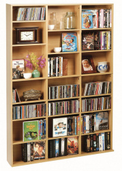 Atlantic Estante Escalonado Oskar Wood, 21 Niveles, Marco de Madera, Café 