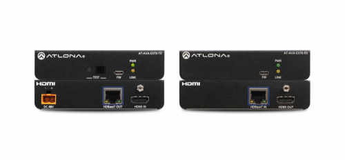 Atlona Transmisor y Receptor Alámbrico por Cable Cat6/Cat6a/Cat7, Entrada 1 x RJ-45 1 x HDMI, Salida 1 x RJ-45 1 x HDMI, hasta 70 Metros  
