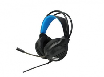 Atom Games Audífonos Gamer NSwitch para PS4/Xbox One/Nintendo Switch/Smartphone, Alámbrico, 3.5mm, Negro/Azul 