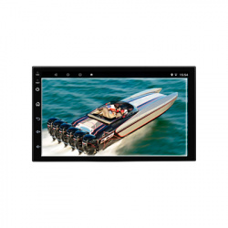 Atomic Autoestéreo DROID7, GPS, USB, Bluetoooth/WiFi, Negro, con Android 10 