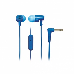 Audio-Technica Audífonos Intrauriculares con Micrófono SonicFuel, Alámbrico, 1.2 Metros, 3.5mm, Azul 