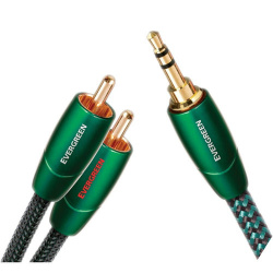 AudioQuest Cable 3.5mm Macho - 2x RCA Macho, 1.5 Metros, Verde 