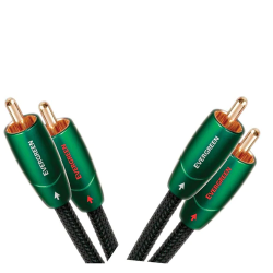 AudioQuest Cable 2x RCA Macho - 2x RCA Macho, 2 Metros, Verde 
