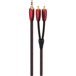 AudioQuest Cable 3.5mm Macho - 2x RCA Macho, 2 Metros, Rojo 
