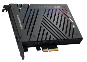 AVerMedia Capturadora de Video Live Gamer DUO PCI-Express, 1080p, Negro 