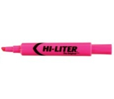 Avery Marca Textos Hi-Liter Punta Cincel 12 Piezas Rosa 