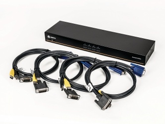 Vertiv Switch KVM Avocent AV104BND4, 4 Puertos VGA/USB 
