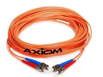 Axiom Cable Fibra Óptica Multimodo OM3 LC Macho - LC Macho, Núcleo 50µm, Cubierta 50µm, 2 Metros, Naranja 