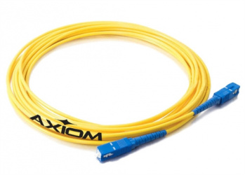 Axiom Cable Fibra Óptica Monomodo OS2 ST Macho - ST Macho, Núcleo 9µm, Cubierta 125µm, 7 Metros, Amarillo 