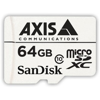 Memoria Flash Axis, 64GB MicroSDHC Clase 10, con Adaptador 
