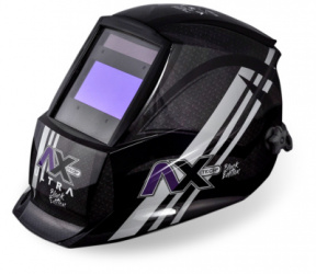 Axtech Careta Electrónica para Soldar Axt-ce1030, Sombra Variable, 4 Sensores, Negro 