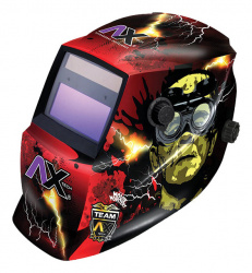 Axtech Careta Electrónica para Soldar CEFRANK-CV, Sombra Variable, Multicolor 