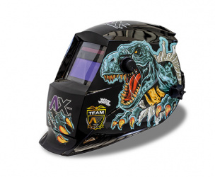 Axtech Careta Electrónica para Soldar AXT-CEREX-CV, Sombra Variable, 2 Sensores, Negro 