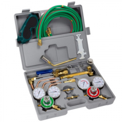 Axtech Kit para Cortar/Soldar a Gas AXT-KSC1504, 3 Boquillas, Regulador de Oxígeno 