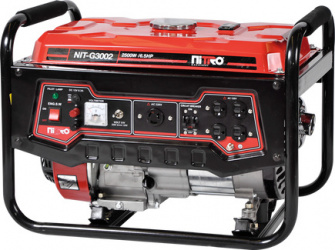 Axtech Generador de Gasolina NIT-G3002, 240V, 5 Litros, Negro/Rojo 