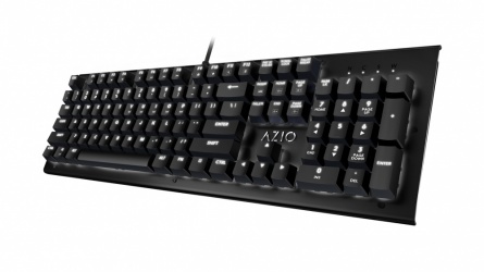 Teclado Azio MK HUE, Mecánico, Outemu Brown, Alámbrico, Negro (Inglés) 
