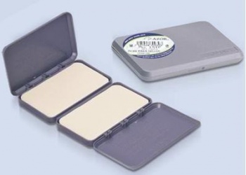 Azor Cojín de Plástico para Sello No.2, sin Tinta, Gris 