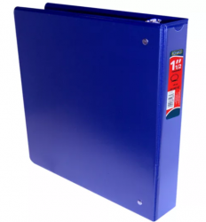 Azor Carpeta con Arillo Redondo, 1.5'', Tamaño Carta, Azul 