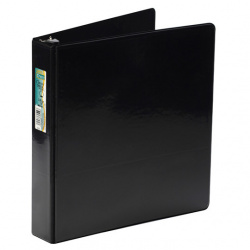 Azor Carpeta con Arillo Redondo, 1.5'', Paquete de 18 Piezas, Negro 