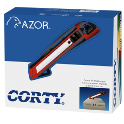 Azor Cutter de Plástico Grande, 25 Piezas, Negro/Rojo 