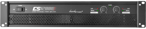 Backstage Amplificador CS-12000, 2 Canales, 1200W, XLR, Negro 