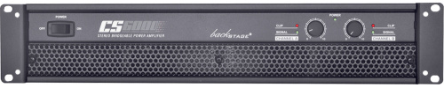 Backstage Amplificador CS-6000, 2 Canales, 550W, XLR, Negro 