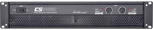 Backstage Amplificador CS-8000, 2 Canales, 720W, XLR, Negro 