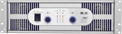 Backstage Amplificador HCF-PRO-40, 2 Canales, 4000W, XLR, Gris 