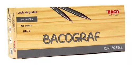 Baco Lápiz LP051, 2HB, 50 Piezas  