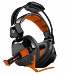 Balamrush Audífonos Gamer BR-912891, Alámbrico, USB, Negro/Naranja 
