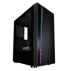 Gabinete Balam Rush Basilisk, Midi-Tower, ATX/Micro-ATX/Mini-ITX, USB 2.0/3.0, sin Fuente, sin Ventiladores Instalados, Negro  