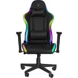 Balam Rush Silla Gamer Lighting Rush RGB, hasta 120Kg, Negro ― Incluye PowerBank 20.000mAh 