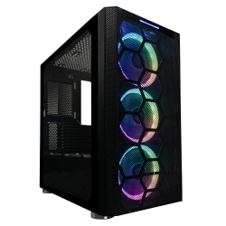 Gabinete Balam Rush Nemesis con Ventana, Micro-Tower, Micro ATX/Mini-ATX, USB 3.0/2.0, sin Fuente, Negro 