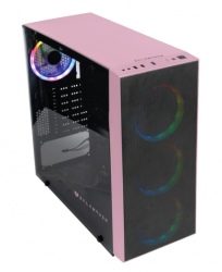 Gabinete Balam Rush LHYTOS GSX1000, Midi-Tower, ATX/Micro-ATX/Mini-ITX, USB 2.0/3.0, sin Fuente, 4 Ventiladores Instalados, Rosa  