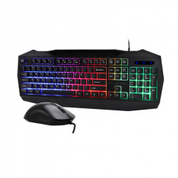 Kit Gamer de Teclado y Mouse Balam Rush SQUAD MASTER KTM333, Alámbrico, USB, Negro (Español) 