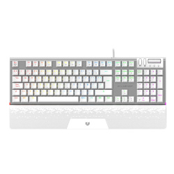 Teclado Gamer Balam Rush Dominate Expert GK979 RGB, Switch MX Red, Alámbrico, Blanco (Español) 