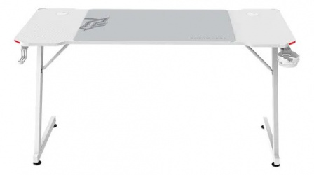 Balam Rush Escritorio Gamer OLYMPUS SPOT GLOW MRX6000 RGB, 60cm x 140cm, Blanco  