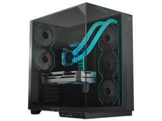 Gabinete Balam Rush Tank Majestic 7600, Midi-Tower, ATX/Micro-ATX/Mini-ITX, USB 2.0/3.0, sin Fuente, 5 Ventiladores Instalados, Negro 