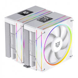 Disipador CPU Balam Rush Heliux Pro HEX75, 120mm, hasta 2200RPM, Blanco 