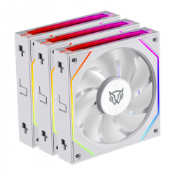 Ventilador Balam Rush EOLOX LINK EXL95, 3x 120mm, 1800RPM, ARGB, Blanco 