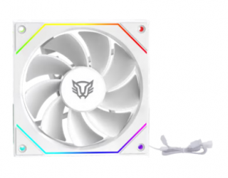 Ventilador Balam Rush EXL95R, 120mm, 1800RPM, ARGB, Blanco 