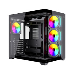Gabinete Balam Rush Tank Core Ultra GM925, Midi-Tower, ATX/Micro-ATX/Mini-ITX, USB 2.0/3.0, sin Fuente, 4 Ventiladores Instalados, Negro 