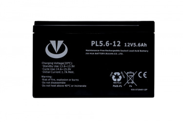 Barracuda Batería de Reemplazo para No Break B5.6AH, 12V, 5.6Ah 