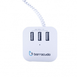 Barracuda Supresor de Picos MC103U, 3 Salidas, 3 Puertos USB, 420 Joules 