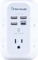 Barracuda Multicontacto SP105U, 5 Salidas, 127V, 15A 