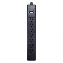 Barracuda Multicontacto SP107, 7 Salidas, 120V, 15A, 90cm 